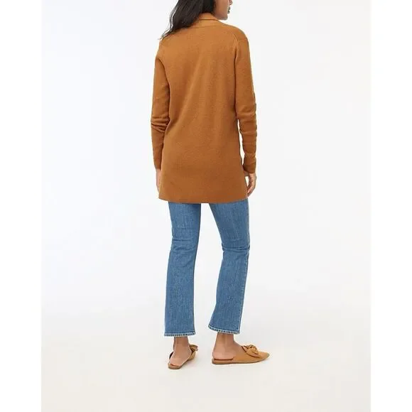 J. Crew Women's Cardigan in Camel Brown - Picture 2 of 8